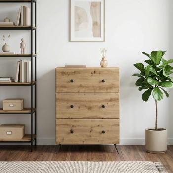 Schubladenschrank 66 x 34,5 x 90 cm Holzwerkstoff Artisan-Eiche