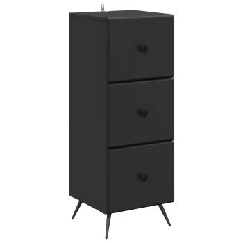 Schubladenschrank Schwarz 33 x 34,5 x 90 cm Holzwerkstoff