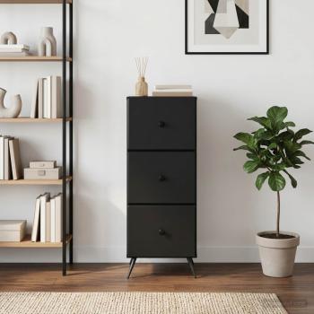 Schubladenschrank Schwarz 33 x 34,5 x 90 cm Holzwerkstoff