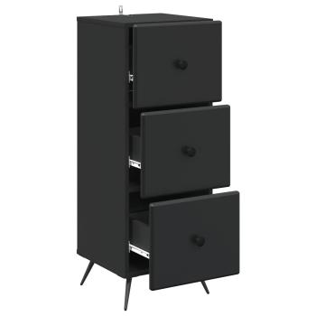 Schubladenschrank Schwarz 33 x 34,5 x 90 cm Holzwerkstoff
