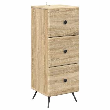 Schubladenschrank Sonoma-Eiche 33 x 34,5 x 90 cm Holzwerkstoff