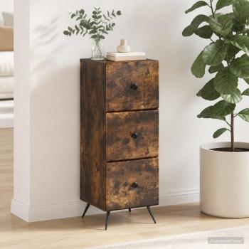 ARDEBO.de - Schubladenschrank Ger?ucherte Eiche 33 x 34,5 x 90 cm