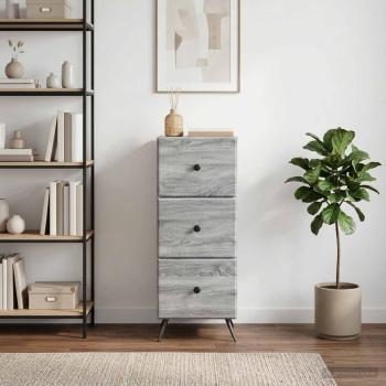 Schubladenschrank Graues Sonoma 33 x 34,5 x 90 cm Holzwerkstoff