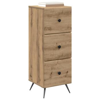 Schubladenschrank 33 x 34,5 x 90 cm Holzwerkstoff Artisan-Eiche