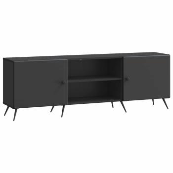 TV-Schränk 150 x 31 x 50 cm Schwarz Holzwerkstoff