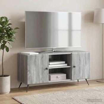 ARDEBO.de - TV-Schränk 102 x 34,5 x 50 cm Sonoma-Grau Holzwerkstoff