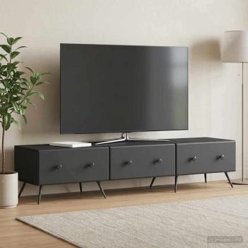 TV-Schränk Schwarz 147 x 34,5 x 30 cm Holzwerkstoff