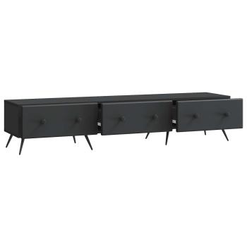 TV-Schränk Schwarz 147 x 34,5 x 30 cm Holzwerkstoff
