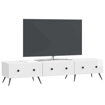 TV-Schränk Hochglanz Weiß 147 x 34,5 x 30 cm Holzwerkstoff