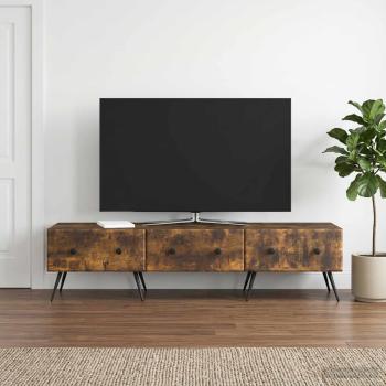 TV-Schränk Geräucherte Eiche 147 x 34,5 x 30 cm Holzwerkstoff