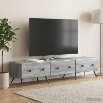 TV-Schränk Graues Sonoma 147 x 34,5 x 30 cm Holzwerkstoff