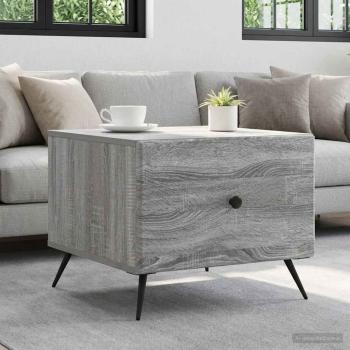 ARDEBO.de - Couchtisch Sonoma-Grau 49 x 50 x 40 cm Holzwerkstoff
