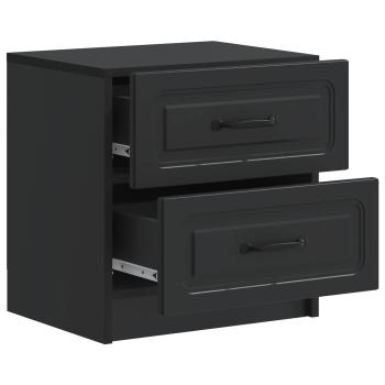 Nachttisch Schwarz 43 x 34,5 x 44,5 cm Holzwerkstoff