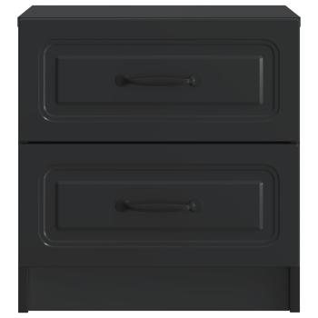 Nachttisch Schwarz 43 x 34,5 x 44,5 cm Holzwerkstoff
