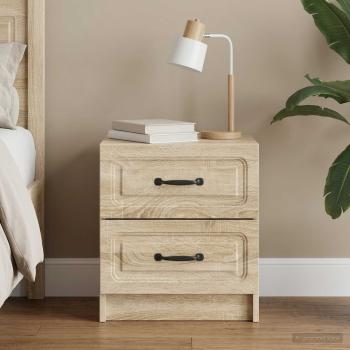 ARDEBO.de - Nachttisch Sonoma-Eiche 43 x 34,5 x 44,5 cm Holzwerkstoff