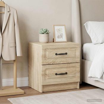 ARDEBO.de - Nachttisch 2 Stk. Sonoma-Eiche 43 x 34,5 x 44,5 cm