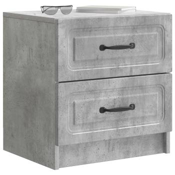 Nachttisch 2 Stk. Betongrau 43 x 34,5 x 44,5 cm Holzwerkstoff