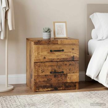 ARDEBO.de - Nachttisch 2 Stk. Altholz 43 x 34,5 x 44,5 cm Holzwerkstoff