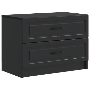 Nachttisch Schwarz 62 x 34,5 x 44,5 cm Holzwerkstoff