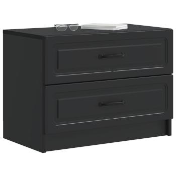 Nachttisch Schwarz 62 x 34,5 x 44,5 cm Holzwerkstoff