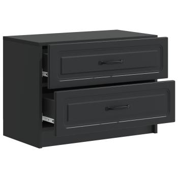 Nachttisch Schwarz 62 x 34,5 x 44,5 cm Holzwerkstoff