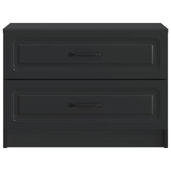 Nachttisch Schwarz 62 x 34,5 x 44,5 cm Holzwerkstoff