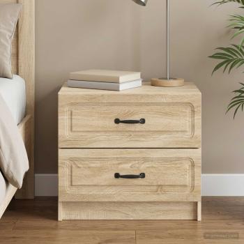 ARDEBO.de - Nachttisch Sonoma-Eiche 62 x 34,5 x 44,5 cm Holzwerkstoff