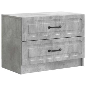 Nachttisch Betongrau 62 x 34,5 x 44,5 cm Holzwerkstoff