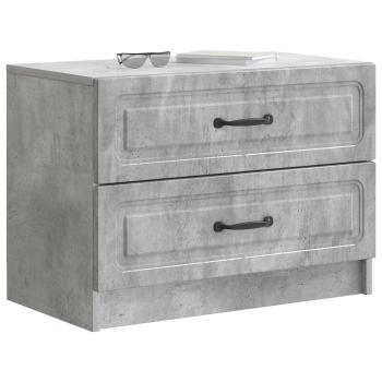 Nachttisch Betongrau 62 x 34,5 x 44,5 cm Holzwerkstoff