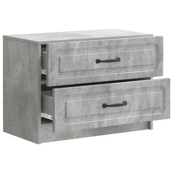 Nachttisch Betongrau 62 x 34,5 x 44,5 cm Holzwerkstoff