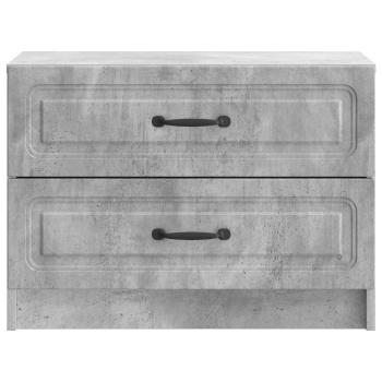 Nachttisch Betongrau 62 x 34,5 x 44,5 cm Holzwerkstoff