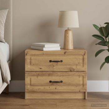 ARDEBO.de - Nachttisch Artisan-Eiche 62 x 34,5 x 44,5 cm Holzwerkstoff