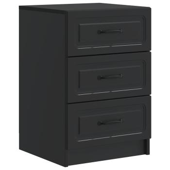 Nachttisch Schwarz 43 x 41 x 63,5 cm Holzwerkstoff