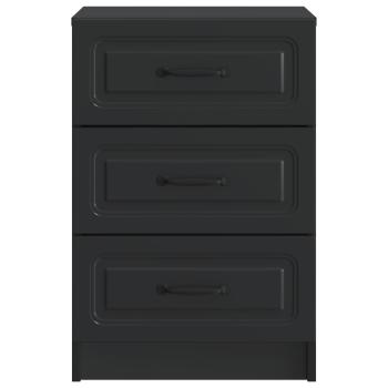 Nachttisch Schwarz 43 x 41 x 63,5 cm Holzwerkstoff