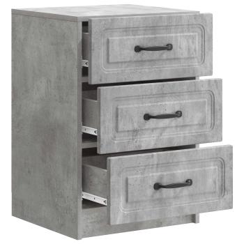 Nachttisch Betongrau 43 x 41 x 63,5 cm Holzwerkstoff