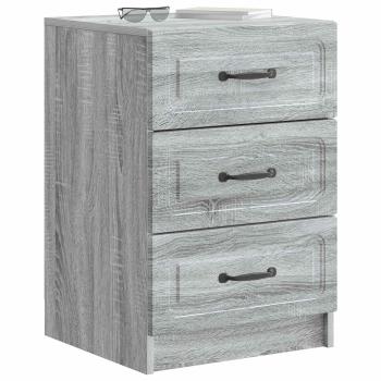 Nachttisch Sonoma-Grau 43 x 41 x 63,5 cm Holzwerkstoff
