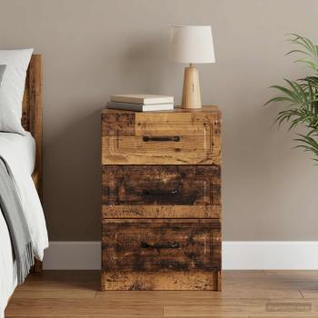 ARDEBO.de - Nachttisch Altholz 43 x 41 x 63,5 cm Holzwerkstoff