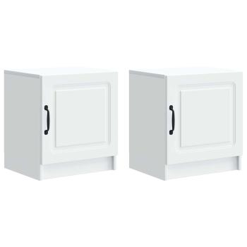 Nachttisch 2 Stk. Weiß 43 x 34,5 x 47 cm Holzwerkstoff