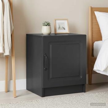 ARDEBO.de - Nachttisch 2 Stk. Schwarz 43 x 34,5 x 47 cm Holzwerkstoff