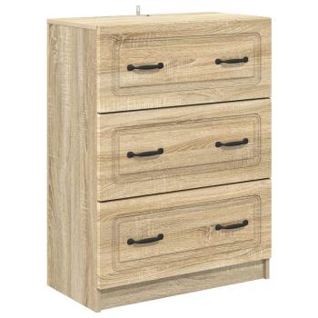 Schubladenschrank Sonoma-Eiche 66 x 34,5 x 87 cm Holzwerkstoff