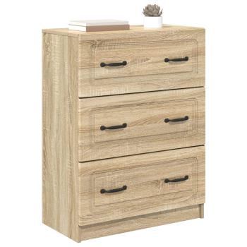 Schubladenschrank Sonoma-Eiche 66 x 34,5 x 87 cm Holzwerkstoff