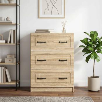 Schubladenschrank Sonoma-Eiche 66 x 34,5 x 87 cm Holzwerkstoff