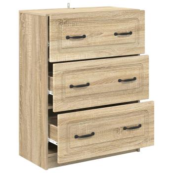 Schubladenschrank Sonoma-Eiche 66 x 34,5 x 87 cm Holzwerkstoff