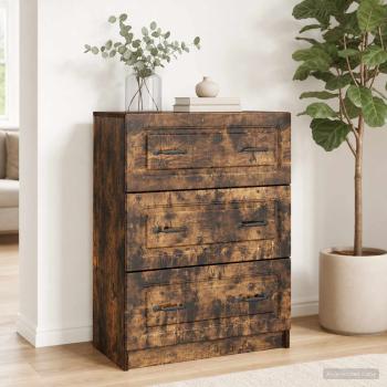 ARDEBO.de - Schubladenschrank Geräucherte Eiche 66 x 34,5 x 87 cm