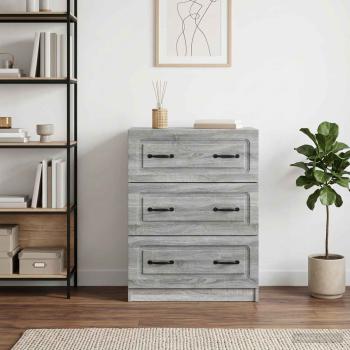 ARDEBO.de - Schubladenschrank 66 x 34,5 x 87 cm Holzwerkstoff Sonoma-Grau