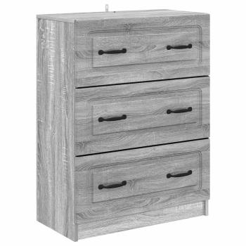 Schubladenschrank 66 x 34,5 x 87 cm Holzwerkstoff Sonoma-Grau