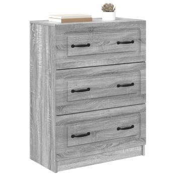 Schubladenschrank 66 x 34,5 x 87 cm Holzwerkstoff Sonoma-Grau