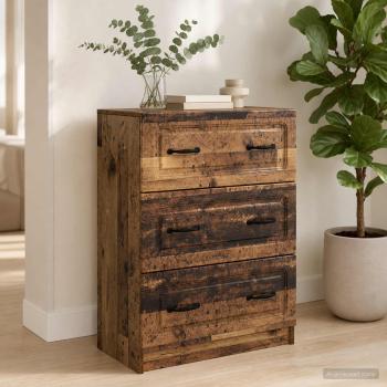 Schubladenschrank Altholz 66 x 34,5 x 87 cm Holzwerkstoff