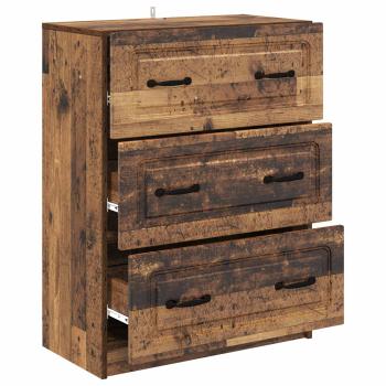 Schubladenschrank Altholz 66 x 34,5 x 87 cm Holzwerkstoff
