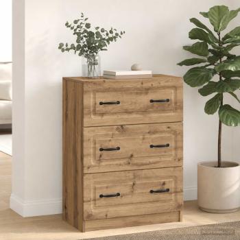 ARDEBO.de - Schubladenschrank 66 x 34,5 x 87 cm Holzwerkstoff Artisan-Eiche